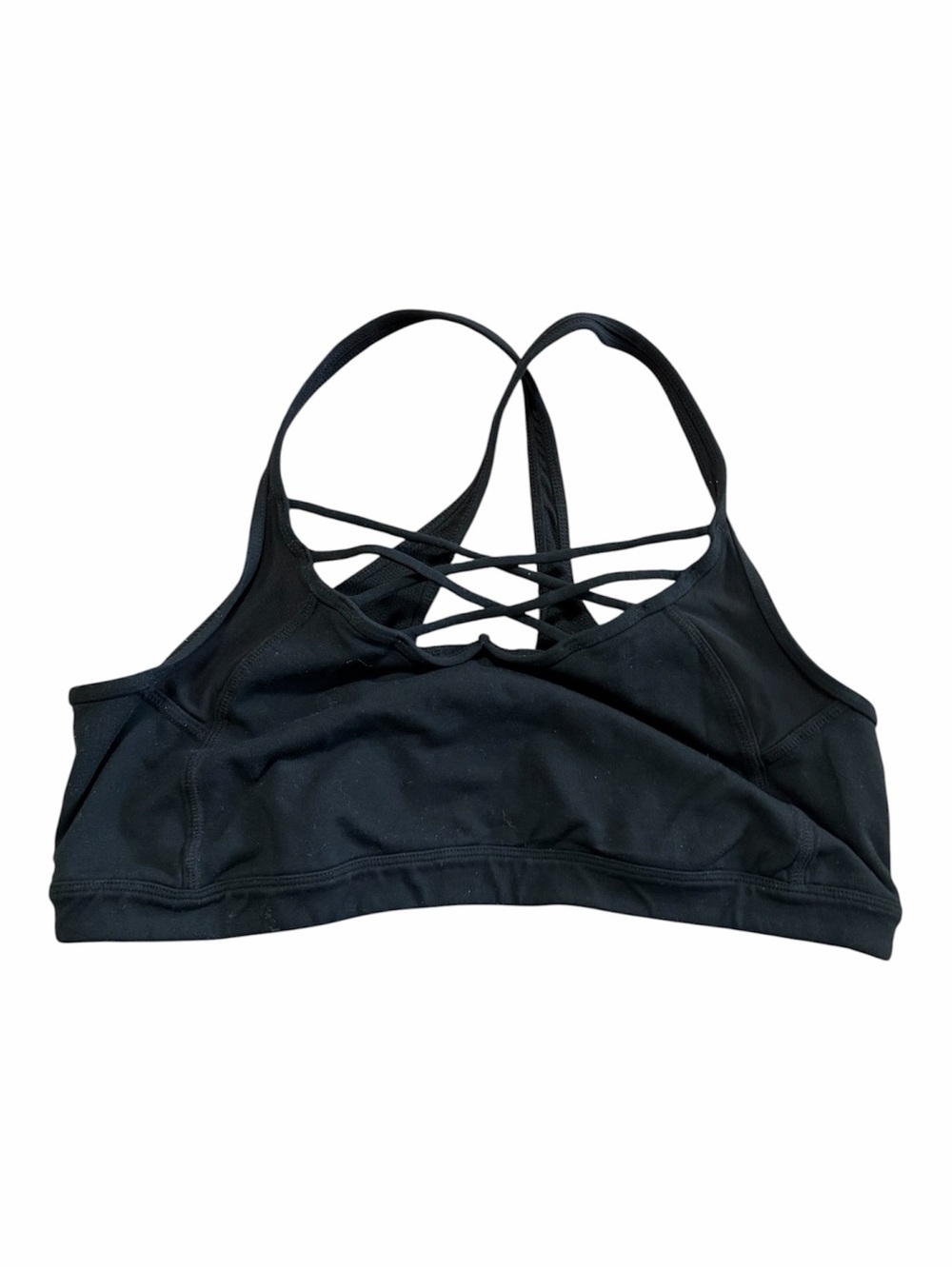 Athleta Perfect Form Bra Size XL Medium Black Workout Studio Barre Pilates Gym
